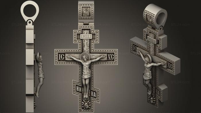 Кресты и распятия (Крест 24, KRS_0233) 3D модель для ЧПУ станка